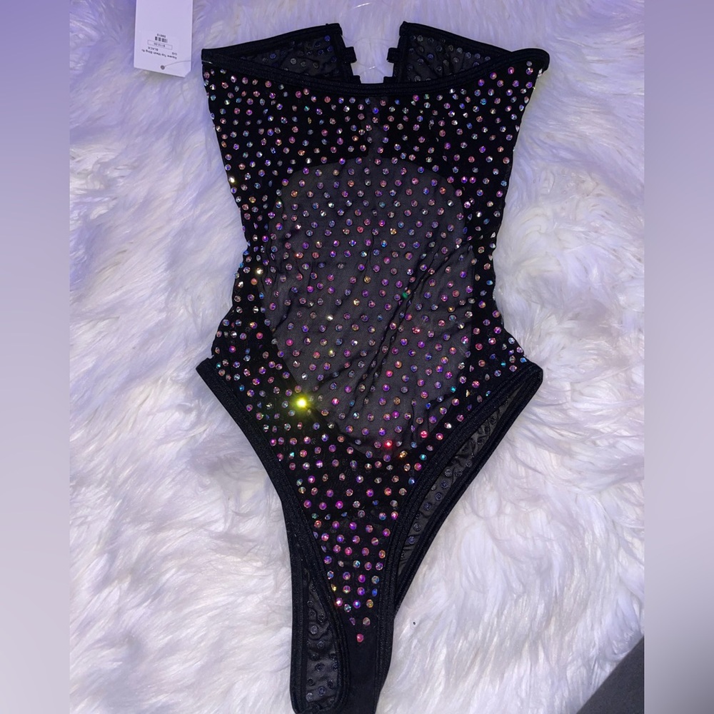 NWT Exotic dance wear, rave or swimwear bikini, bathing suit Cutout Size Small